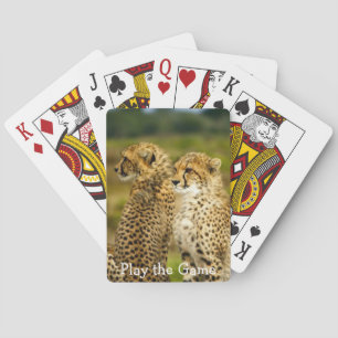 Close-up Cheetah picture Playing Cards