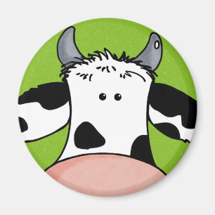 close up cow magnet