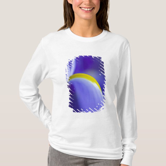 Close-up detail of a Blue Flag iris. T-Shirt (Front)