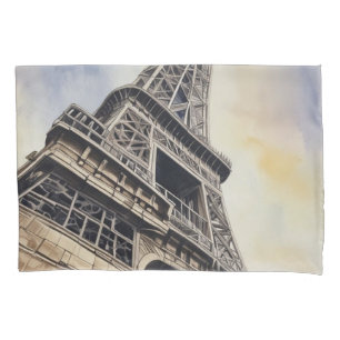 Close-up Eiffel Tower Paris Love City Travel Pillowcase