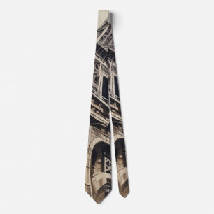 Close-up Eiffel Tower Paris Love City Travel Tie