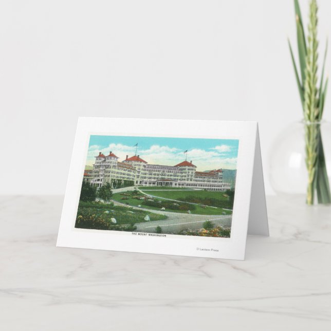 Close-up Exterior View of Mt. Washington Hotel Card (Front)