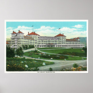 Close-up Exterior View of Mt. Washington Hotel Poster