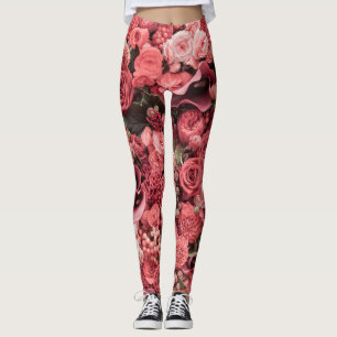Close-up floral abstract background. leggings