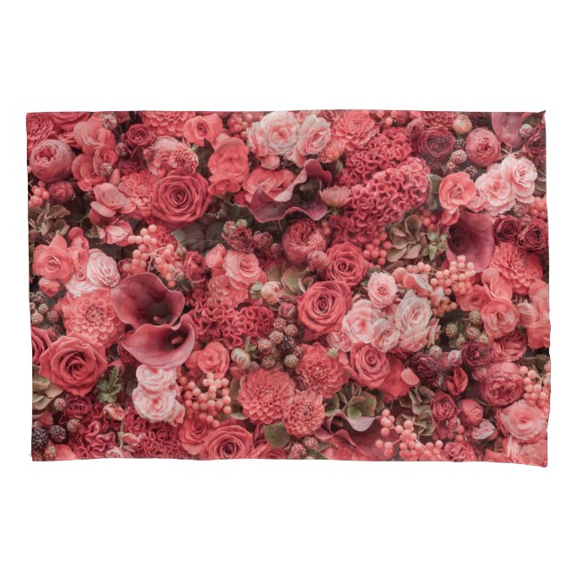 Close-up floral abstract background. pillowcase (Front)