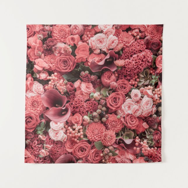 Close-up floral abstract background. tapestry (Front)