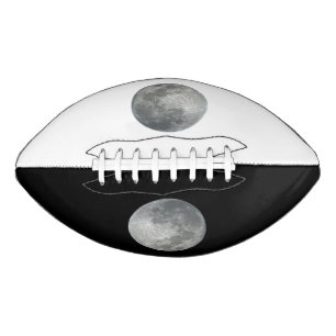 Close-Up Full Moon in the Night Sky. Photography American Football