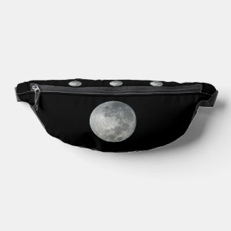 Close-Up Full Moon in the Night Sky. Photography Bum Bags