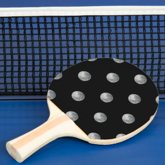 Close-Up Full Moon in the Night Sky. Photography Ping Pong Paddle