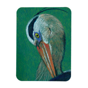 Close up Heron Magnet
