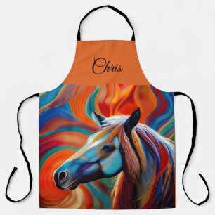 Close up Horse head Apron