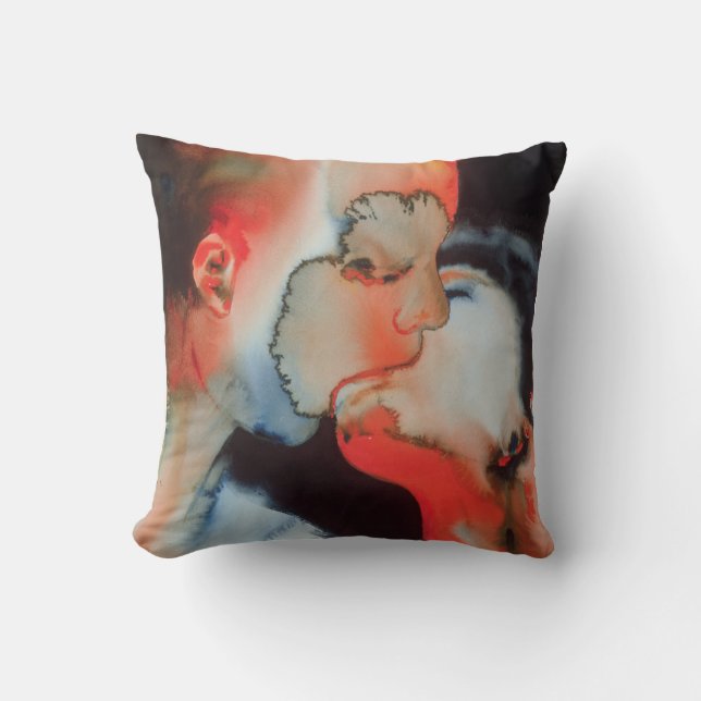 Close-up Kiss 1988 Cushion (Front)