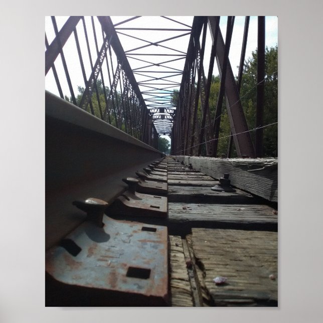 Close up low angle view Railroad Spike  Poster (Front)