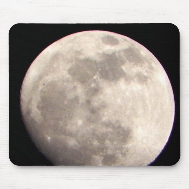 Close up Moon Picture Mouse Mat (Front)
