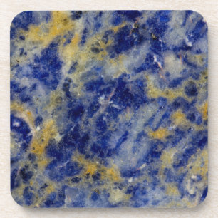 Close up of a Blue Sodalite Coaster