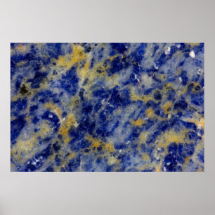 Close up of a Blue Sodalite Poster