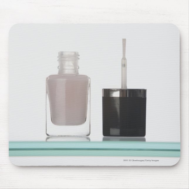 Close-up of a bottle of nail polish mouse mat (Front)