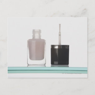 Close-up of a bottle of nail polish postcard