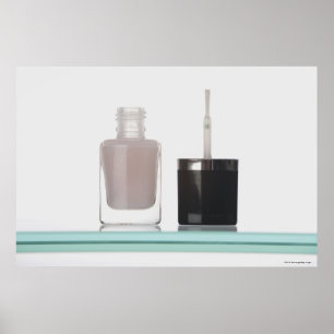 Close-up of a bottle of nail polish poster