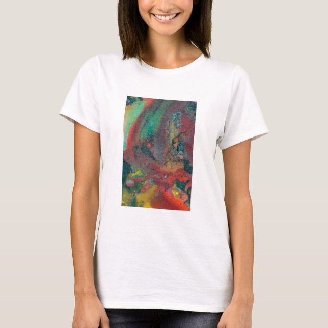 Close up of a Christmas Jasper T-Shirt (Front)