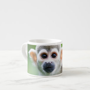 Close-up of a Common Squirrel Monkey Espresso Cup