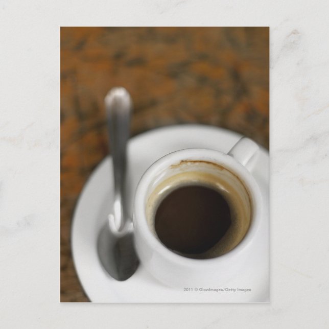 Close-up of a cup of coffee 2 postcard (Front)