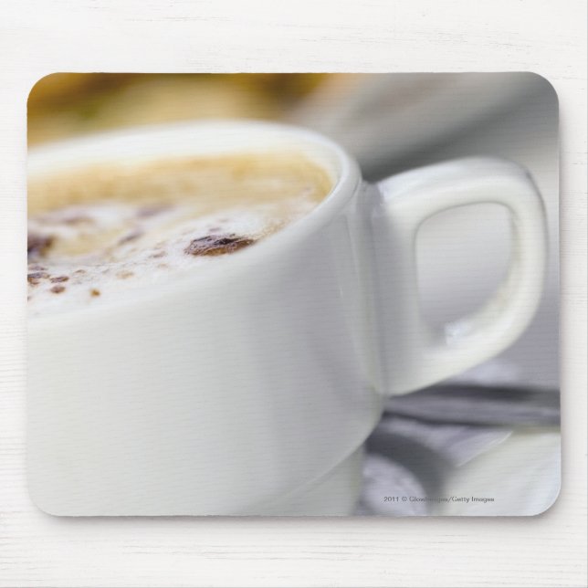Close-up of a cup of coffee mouse mat (Front)