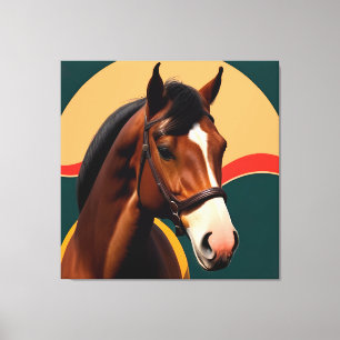 Close-Up of a Elegant Horse Canvas Print