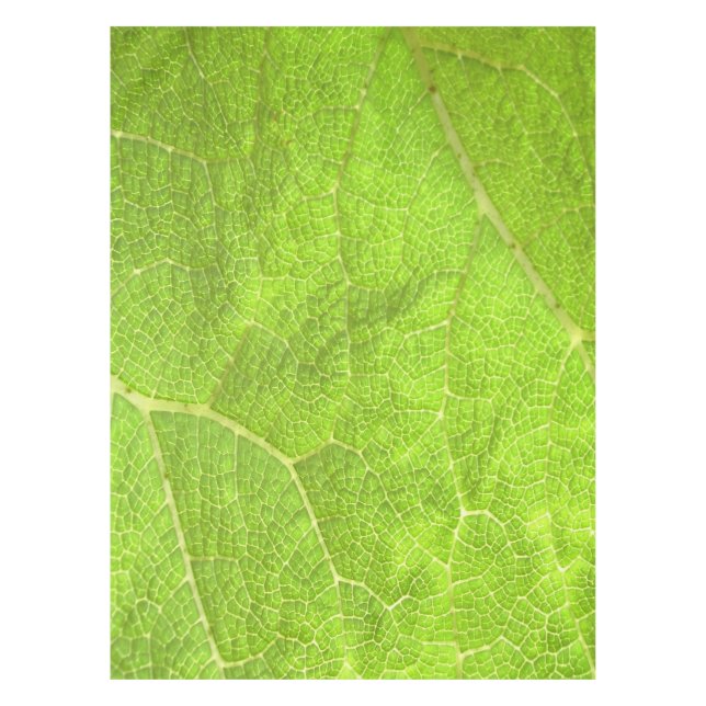 Close up of a leaf tablecloth (Front)