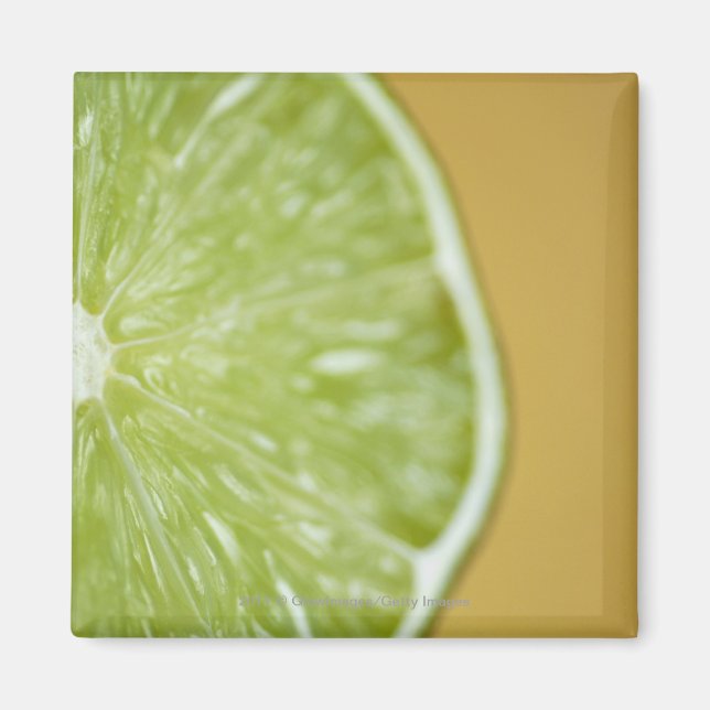 Close-up of a lemon slice magnet (Front)