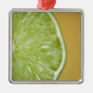 Close-up of a lemon slice metal tree decoration