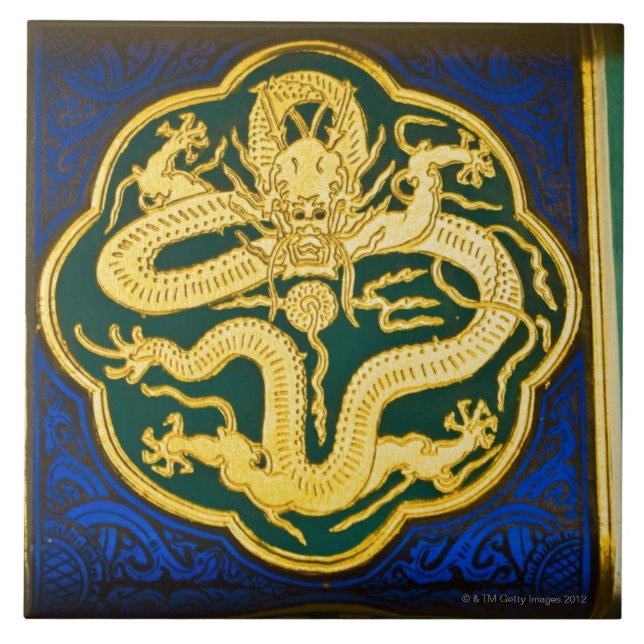 Close-up of a painting, Tower of Buddha 2 Tile (Front)