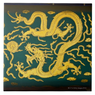 Close-up of a painting, Tower of Buddha Tile