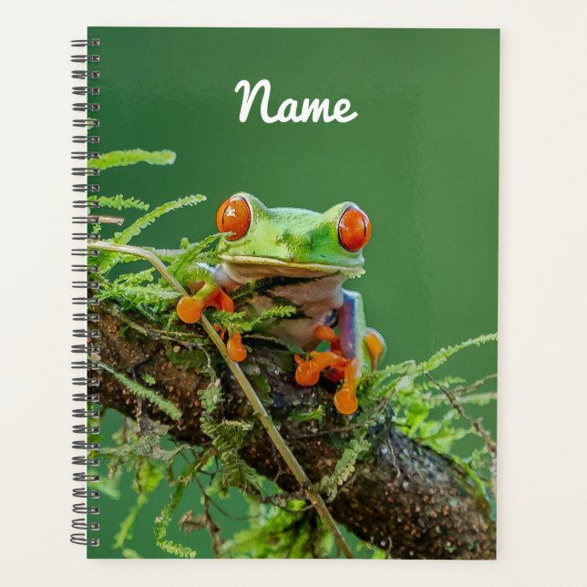 Close up of a Red Eyed Tree Frog Planner (Front)