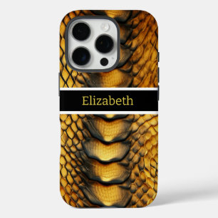 Close-up of a snake's vibrant skin iPhone 16 pro case