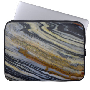 Close up of a Striated Jasper Slab Laptop Sleeve