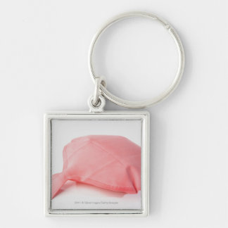 Close-up of a whoopee cushion key ring