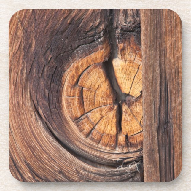 Close up of a wood knot, California Coaster (Front)