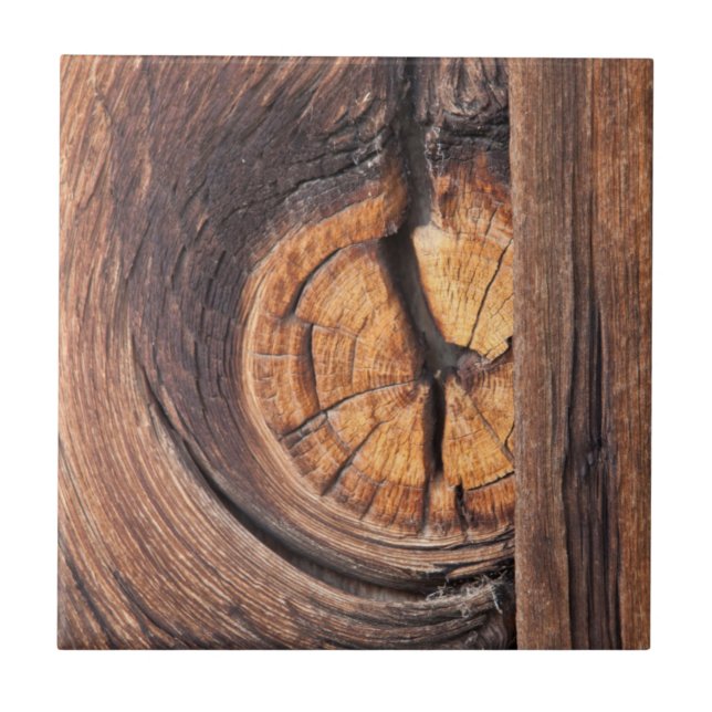 Close up of a wood knot, California Tile (Front)