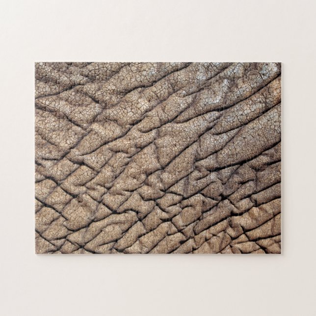 Close-Up Of African Elephant's Hide Jigsaw Puzzle (Horizontal)