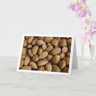 Close-up of Almond Nuts Card