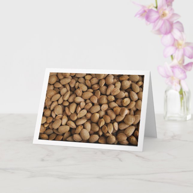 Close-up of Almond Nuts Card (Orchid)