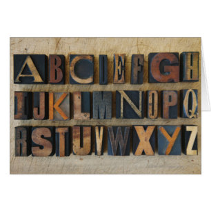 Close up of alphabet on letterpress 2