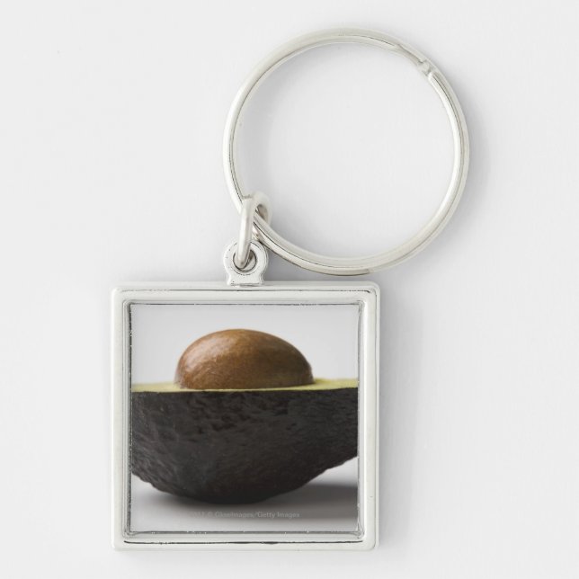 Close-up of an avocado key ring (Front)