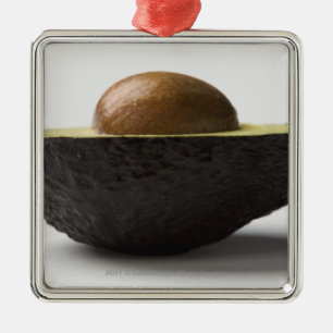 Close-up of an avocado metal tree decoration