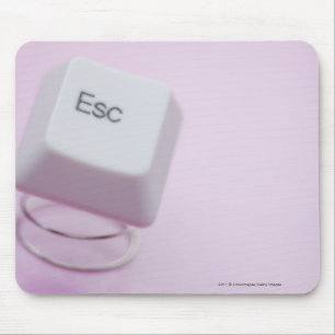 Close-up of an escape key mouse mat