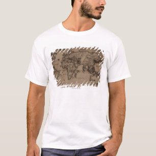 Close up of antique world map 7 T-Shirt