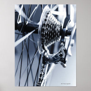 Close up of bicycle gears 2 poster