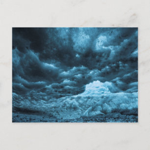 Close up of blue ice, Iceland Postcard