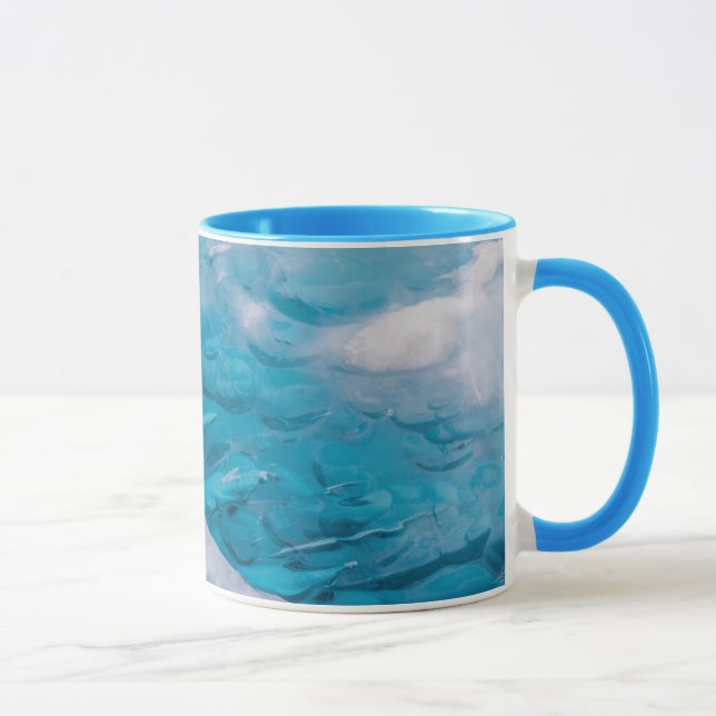 Close-up of blue ice mug (Right)